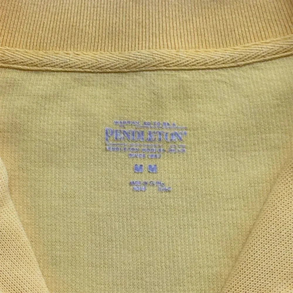 Pendleton Women's Medium Yellow Mock Neck Pullove… - image 6